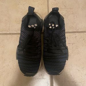 ADIDAS NMD R1 Primeknit Black and Blue